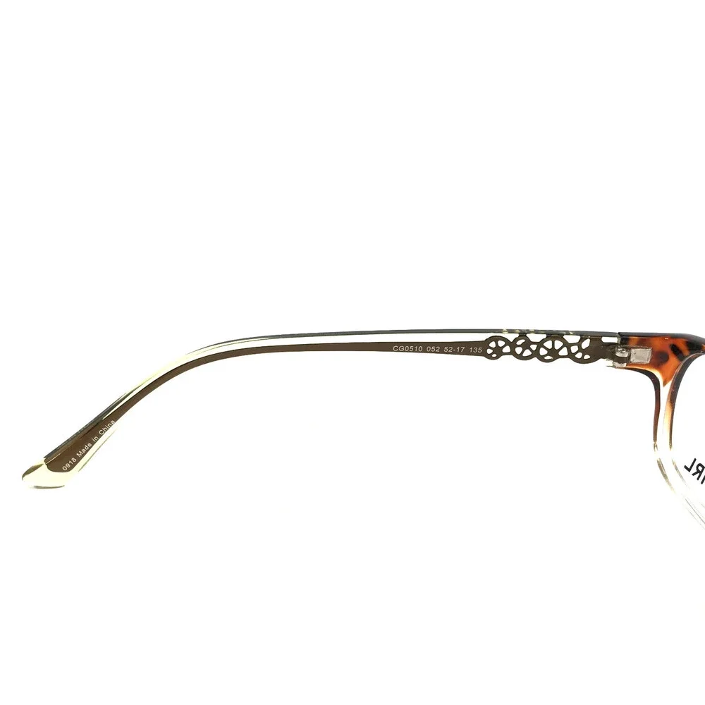 Covergirl Eyeglasses Frames CG0510 052 Dark Havana Brown Rectangle 52-17-135